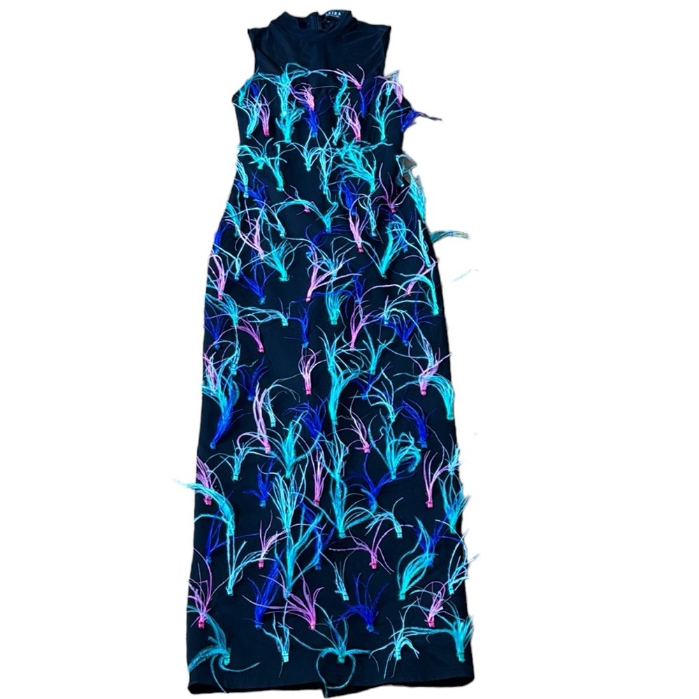 AKIRA Stretch Feather Dress